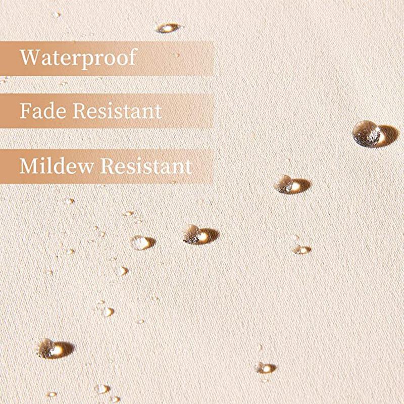 Outdoor Wasserdichte Terrassenvorhänge Fertig Ösenvorhang Outdoor Sonnenschutz Garten Sichtschutz Leicht Langlebig UV-Beständige Vorhänge