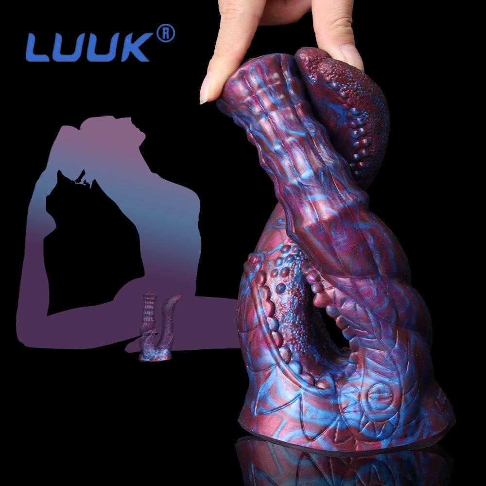 Large Double-headed Snake Dildo Posterior Anal Plug Anal Pussy Dual Purpose Dildo Male Female Toys Adult Erotic Sex Toys