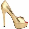 New Women Pumps Patent Leather Platform Sexy Crocodile Pattern 14cm High Heels Open Toe Stiletto Party Wedding Shoes