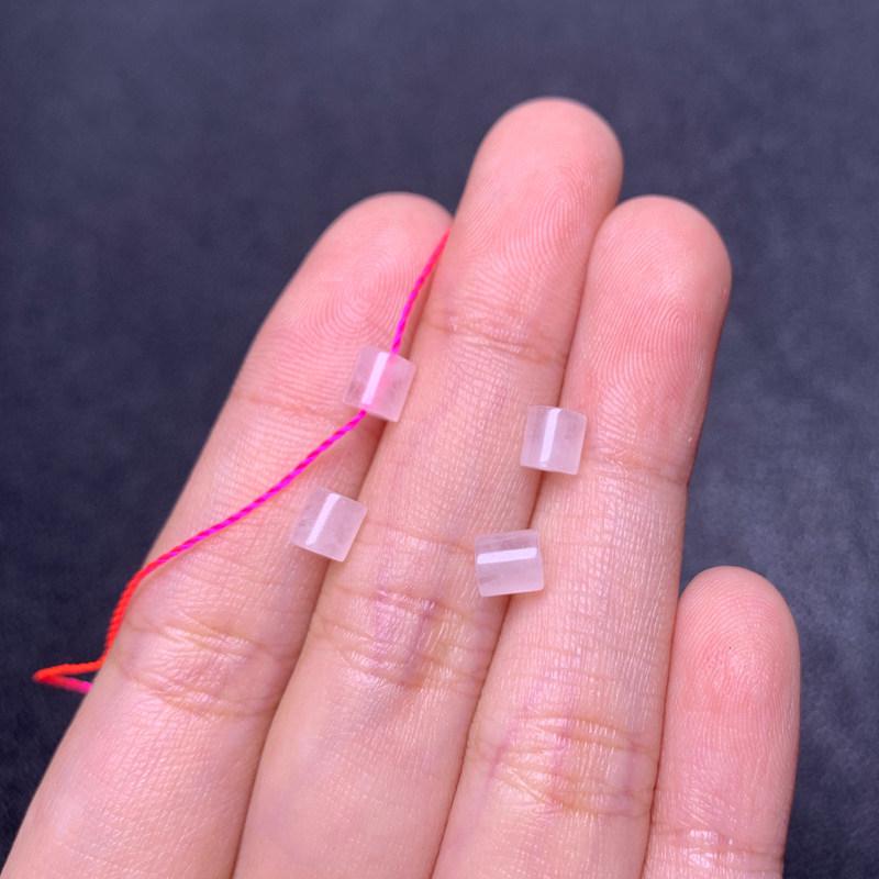 Natural Pink Crystal Cylindrical Tube Beads for DIY Jewelry: Bracelets, Earrings, Necklaces
