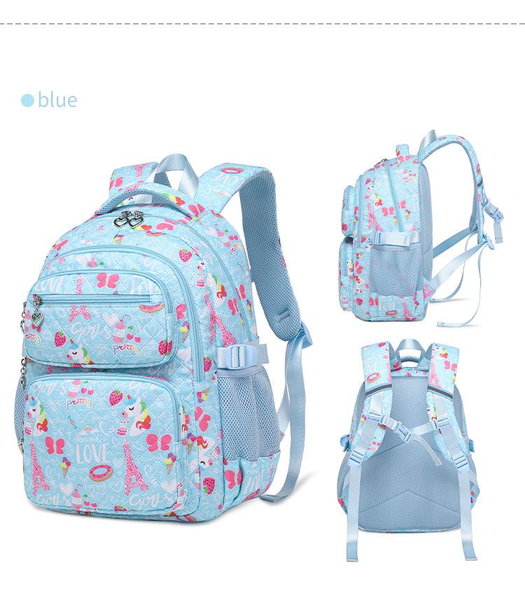 Large Capacity Girls Backpack 3Pcs Bookbag with Lunch Box School Backpack for Girls Elementary School Bags Set for Teens