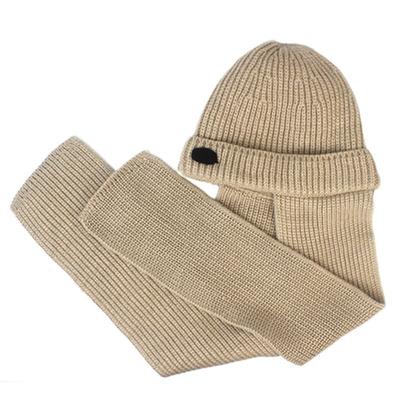 Universal Chemistry Wool Beige Muffler Beanie