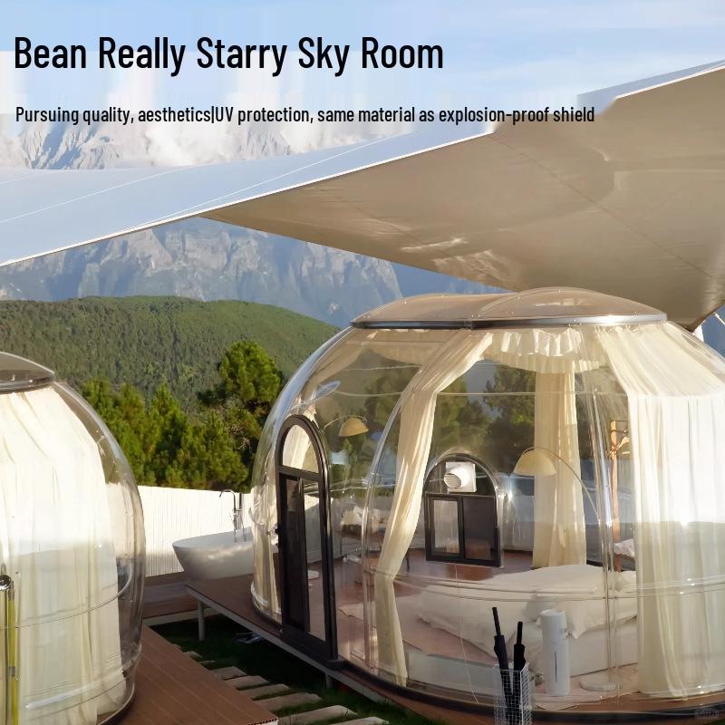 Outdoor Stargazing Bubble Tent: Mobile Sunroom & Courtyard Restaurant