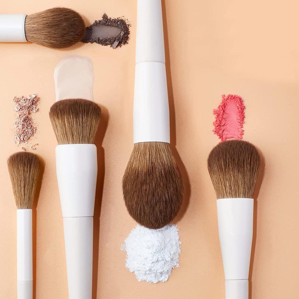 14-Piece Professional Makeup Brush Set with Soft Wooden Handles for Eyeshadow, Blush, Concealer, and Contour
