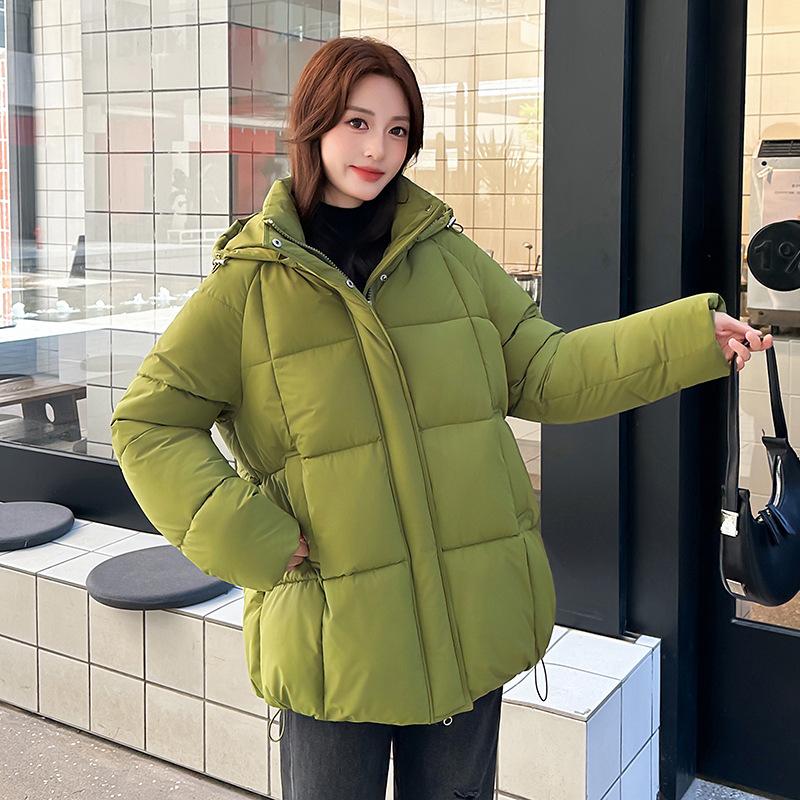 Simple new cotton-padded clothes for women's winter medium and long loose thickened cotton-padded clothes, cotton-padded jackets, versatile jackets