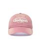 Emelbi Vintage Washed Curve Logo Unstructured Ball Cap La (Pink)