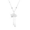 Two Worlds Lotus Tassel Necklace Women'S Niche New Chinese National Style Creative Necklace Gift Women Premium