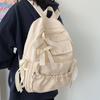 Zaino in Tela con Fiocco Grande Capacità Harajuku Studenti Borsa da Scuola Stile College Borsa portaoggetti Borsa con Spallacci in Tela