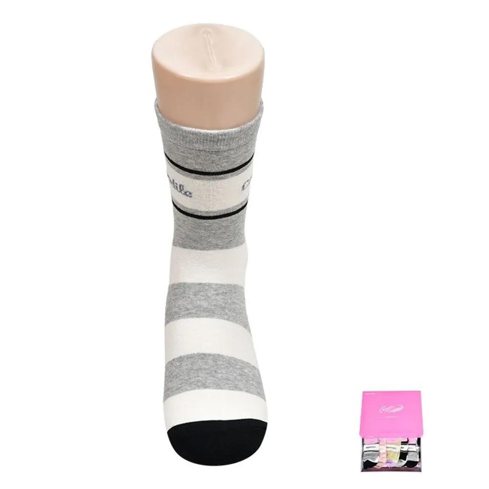 Crocodile Stylish Color Block Women's Mid-Calf Fashion Socks