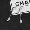 Neutral Style Stainless Steel Earrings Personalized Tassel Wing Earrings Earring Accessories Men and Women Pierced Ear Clips