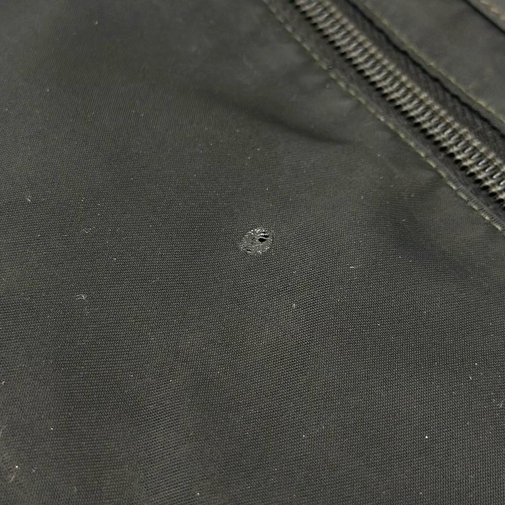 PRADA Triangular logo Shoulder Bag black unisex used