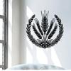 1pc Rustic Iron Wheat Sheaf Wall Art, Farmhouse Metal Wheat Stalk Sculpture for Harvest Thanksgiving Christmas Easter Decor, Weather Resistant