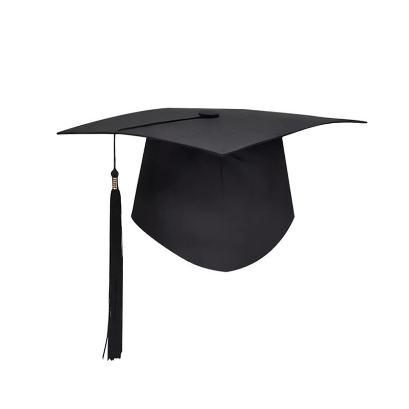 1/2/3Pc Class Of 2026 Black Golden Satin Sash Bachelor Cap With Tassel Graduation Shoulder Strap Congrats Grad Party Photo Props