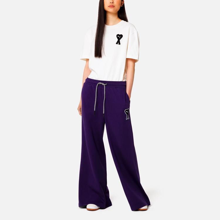Puma X Ami Womens Pants Deep Plum Women Streetwear 535999-89
