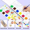 YXOTJHS 4Pack Water Color Paint Sets for Kids, Paint With Water Books for Kids Ages 4-8, Pocket Watercolor Painting Book, Arts and Crafts Kit for