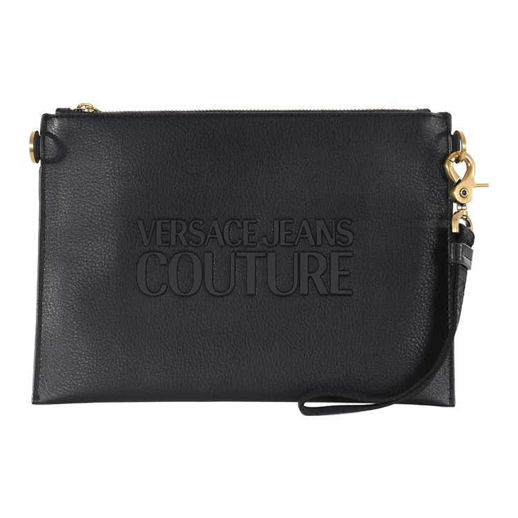 

Versace Jeans Couture Letter Logo Zipper Closure Polyurethane Clutch Men clutch Black 74YA4B45-ZG128-899 Basic Set (Bag+Dust Bag)