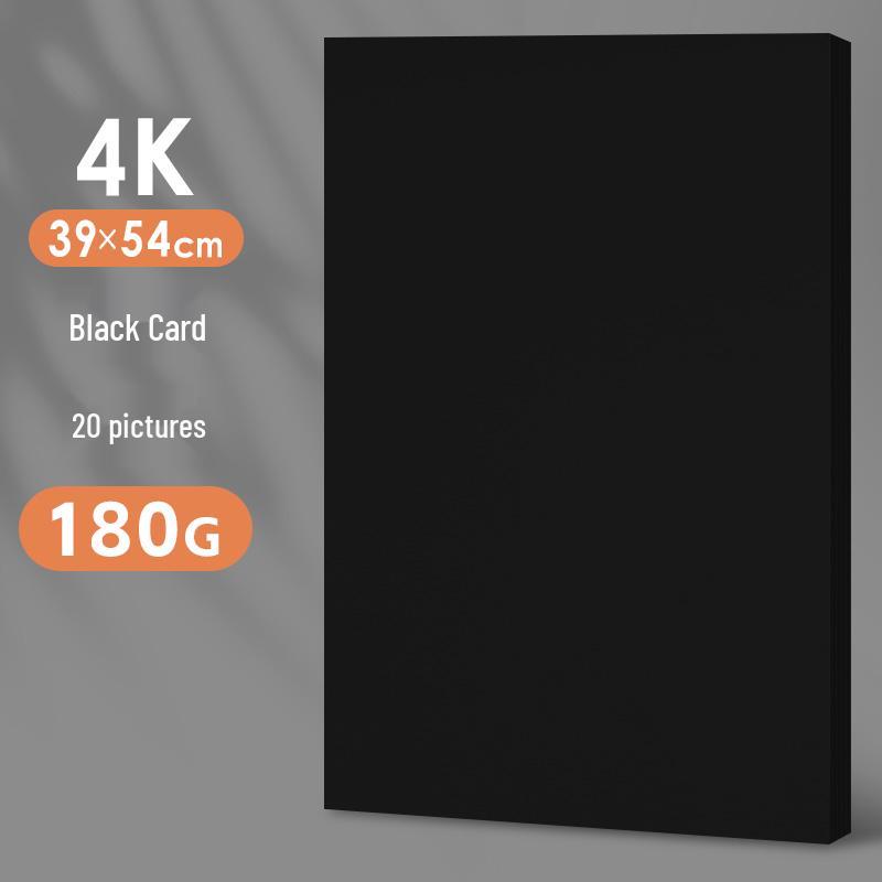 A4 White Cardstock, Black & Colored Paper, Thickened for DIY Kindergarten Crafts & Projects, A3/A4 Size.