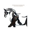 Horse Sculpture Metal LED Three-dimensional Animal Sculpture Home Restaurant Office Decoration Housewarming Gift