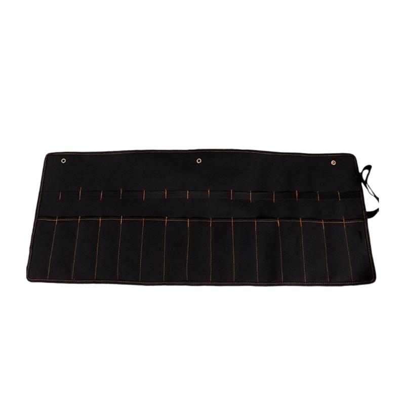Chisel Carrying Case Organizer Canvas Wrench Pouch For Cutter Hammer Gouges Carpenter Pocket Tool Roll Holder