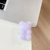 Jelly Solid Color Hard Bear Mobile Phone Airbag Bracket Pasted Retractable Desktop Watching Drama Support Decorative Ring Woman