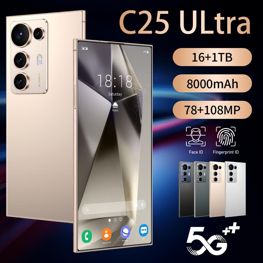 C25 Ultra 7.3-Inch Android Smartphone, 16GB+1TB, New Model