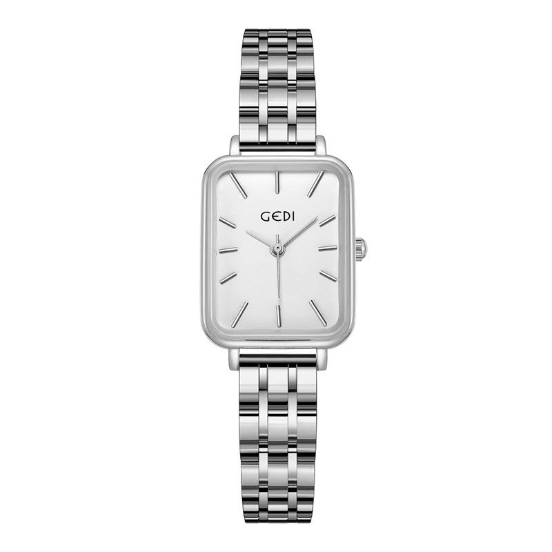 GEDI Nisza High-End Minimalistyczny Damski Zegarek Kwarcowy ze Stali Nierdzewnej