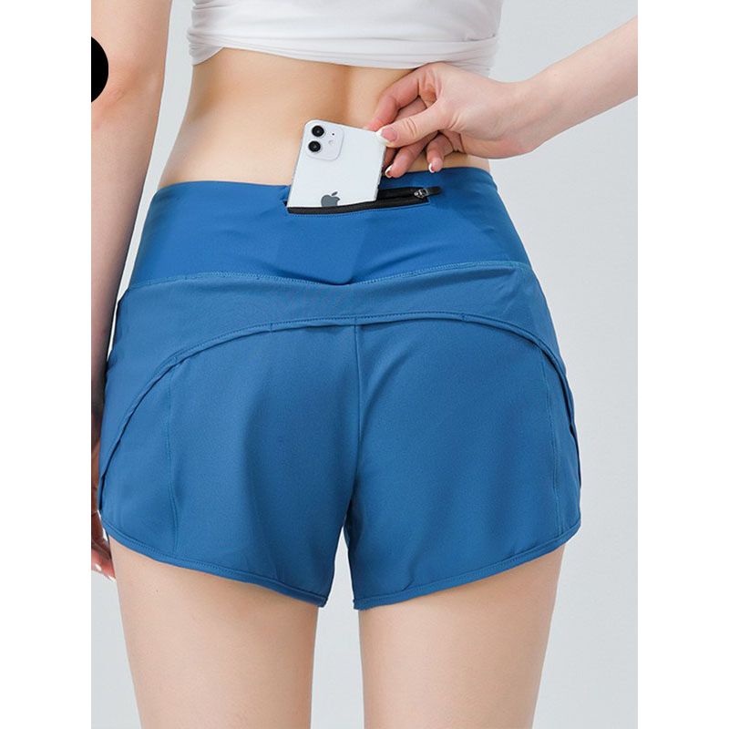 2025 New Sports Shorts Women Fake Two Pieces Anti-exposure Marathon Running Shorts Training Fitness Yoga Pants