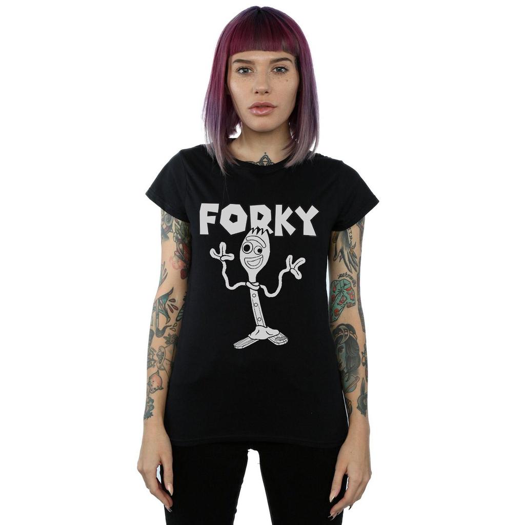 Disney Womens/Ladies Toy Story 4 Forky Cotton T-Shirt