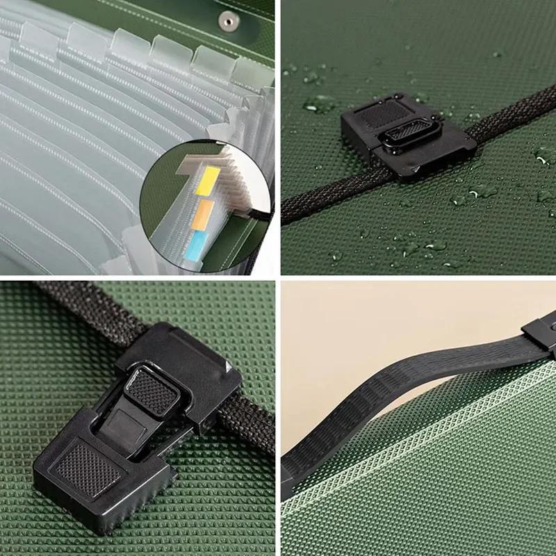 A4 Borsa Organizzatore Cartella Multistrato Grande Capacità Portatile Ufficio Sacche per Documenti Organizzatore da Scrivania Archiviazione Dati Valigetta