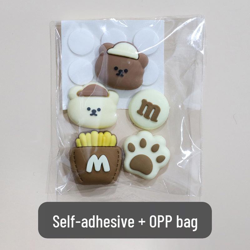 3D Cartoon Water Cup Sticker: Soft Glue Decoration, Mixed Style DIY, No-Trace Adhesive, Cute Phone Case, Refrigerator Magnet