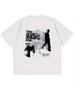 Y2Kstyle Geometric Print Tshirt Everyday Streetwear Top Machine Washable Suitable for All Seasons