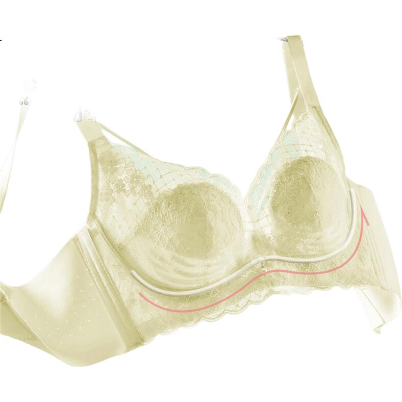 Dushiliren, Star Nazha's Same Style Bra, Soft Lift Side Support, Shaping, Lightweight Cups, Bra, Sexy Lace Underwear, YBH2C6