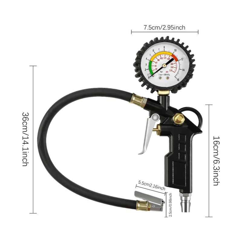 Indicator de presiune a anvelopelor de mașină Indicator de dezumflare a anvelopei Indicator de măsurare a presiunii pentru umflarea anvelopelor automate Detector de contor de înaltă precizie