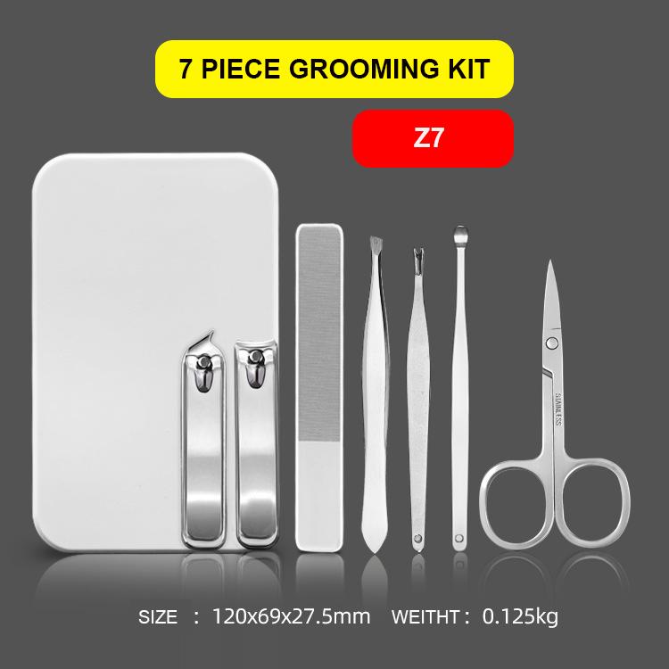 Manicure & Pedicure Set with Stainless Steel Toe Nail Clipper & File Grooming Kit Custom Logo and Package Gift