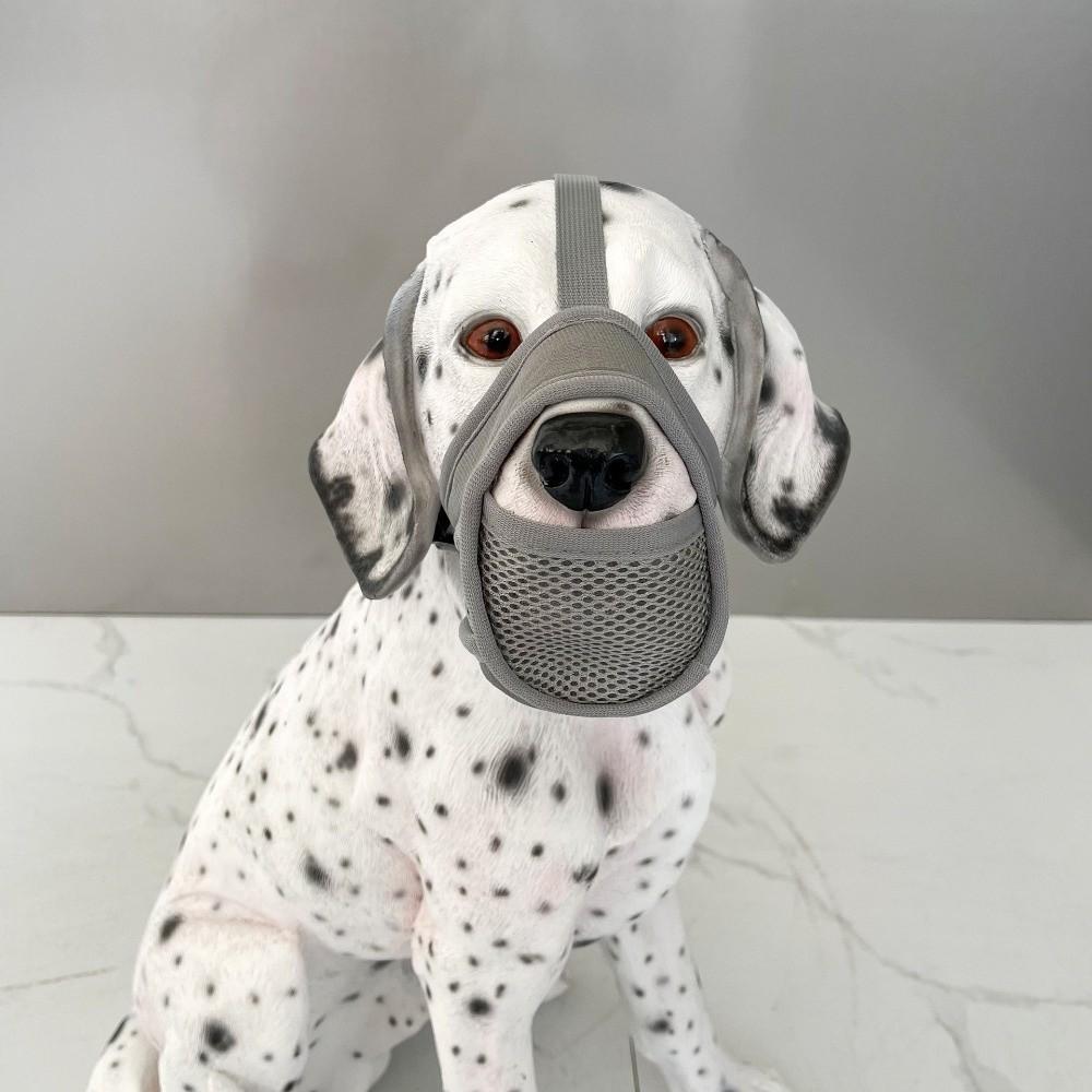 Breathable Dog Mesh Muzzle Adjustable Strap Anti Biting Pet Training Muzzle Prevent Barking Dog Muzzle Buckle Outdoor Use
