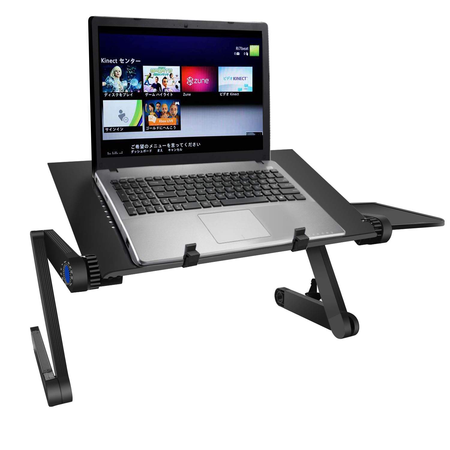 

Laptop Stand, PC Stand, Computer Desk, Height Adjustable, Posture Adjustable, Foldable, Aluminum Computer Stand (Black)