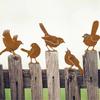 Pack Of 5 Iron Bird Garden Decorations With Weatherproof Design For Outdoor Use Decorative Backyard Ornament