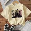 Women's Summer Loose Casual Cute Queen Print White Cotton T-shirt