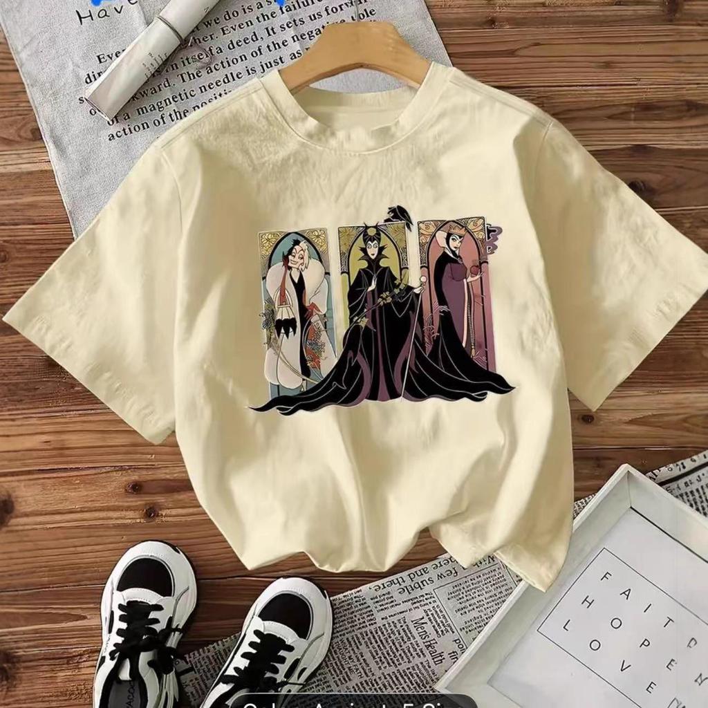 Women's Summer Loose Casual Cute Queen Print White Cotton T-shirt