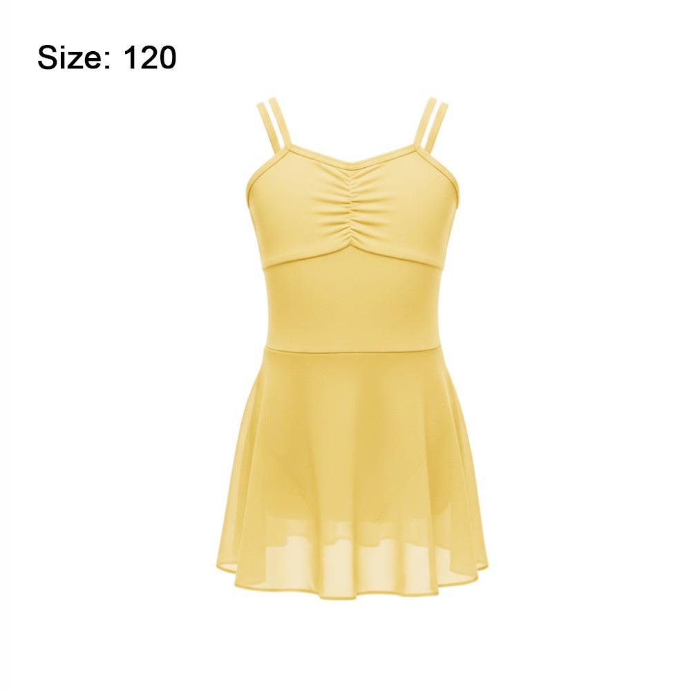 Chiffon Skirt Ballet Leotard Sleeveless Design Dance Leotard  Gymnastics Practice