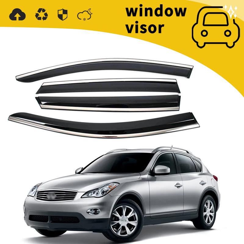 06-13 Infiniti FX35 EX25 Door Rain Guards & Window Visors