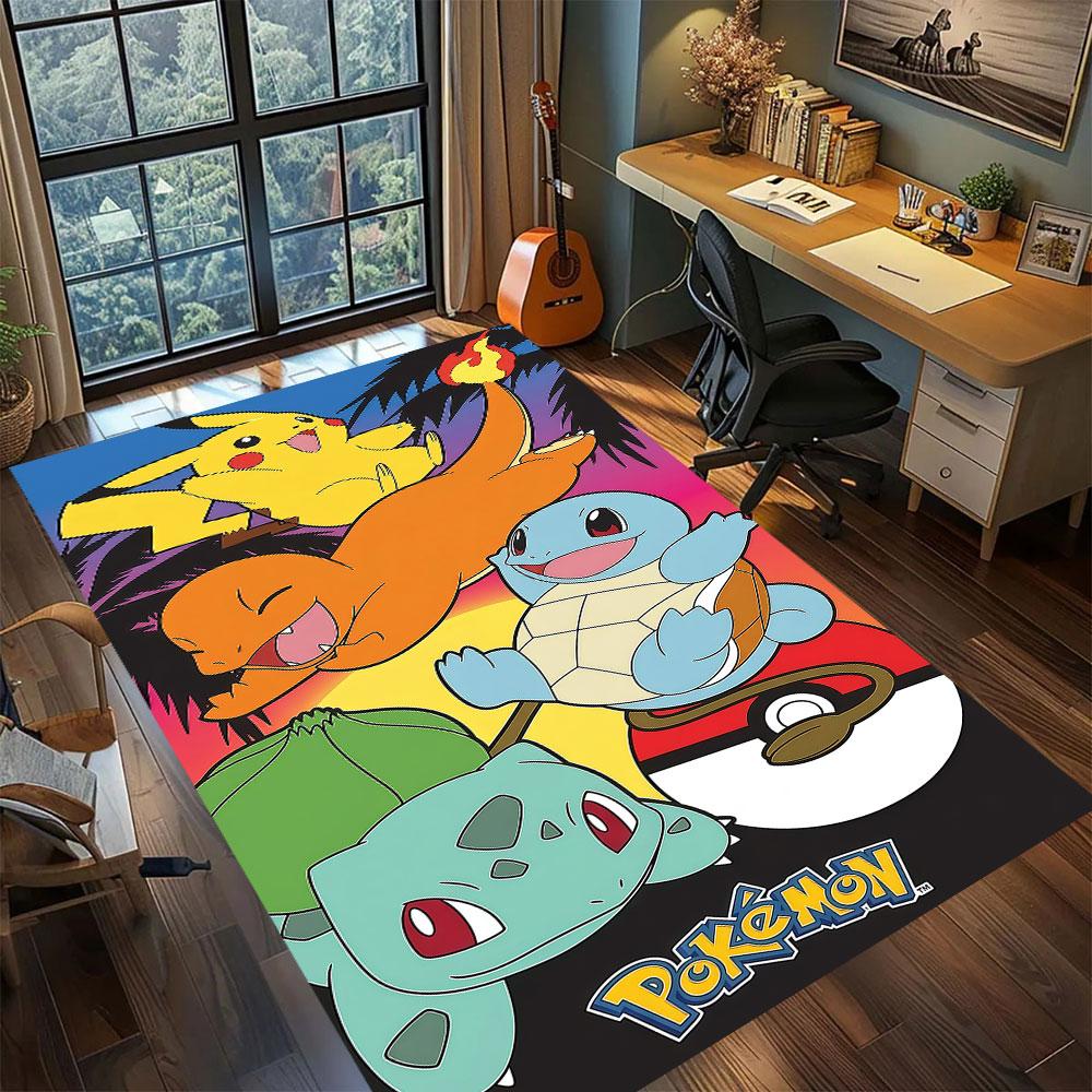 

PokeMon anime character Carpet for Living Room Bedroom Home Decor Cool Movie Mat Play Floor Mat 60x90cm