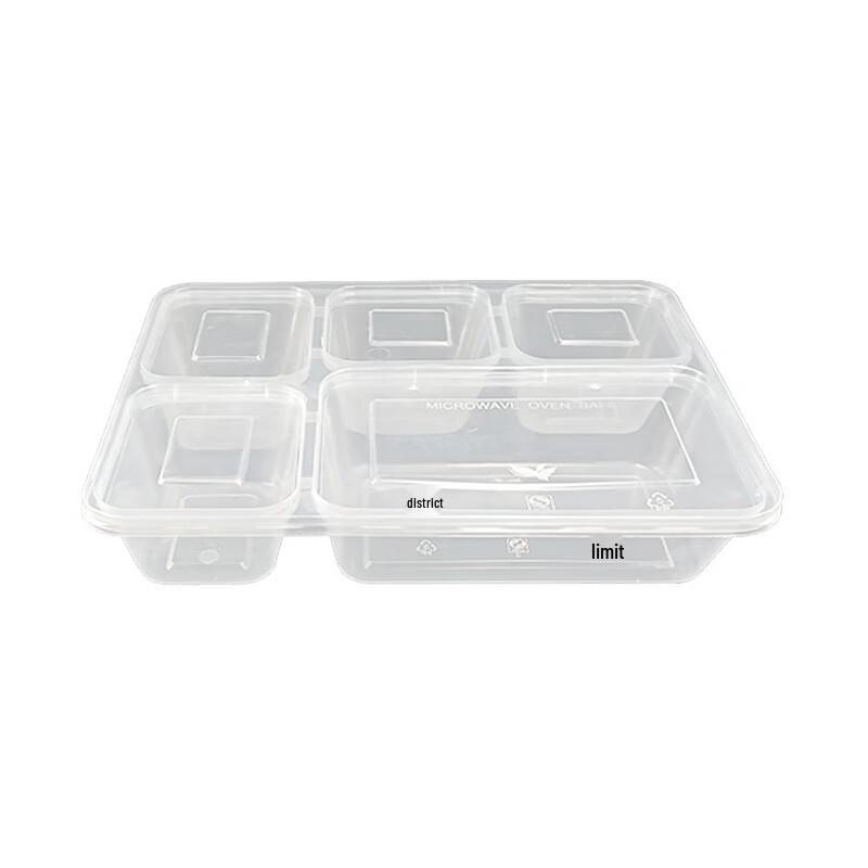 Korean Style 5-Compartment Disposable Food Containers