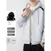 Foreign Trade Surplus Casual Hooded Zip-Up Sweatshirt for Men, New Spring and Autumn Color-Blocking Student Versatile Sports Loose Jacket