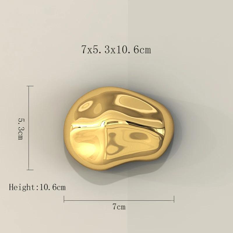 Living Room Wall Pendant Background Display Stereo Stone Wall Hanging Electroplating Simulation Stone Pendant Wall Decoration