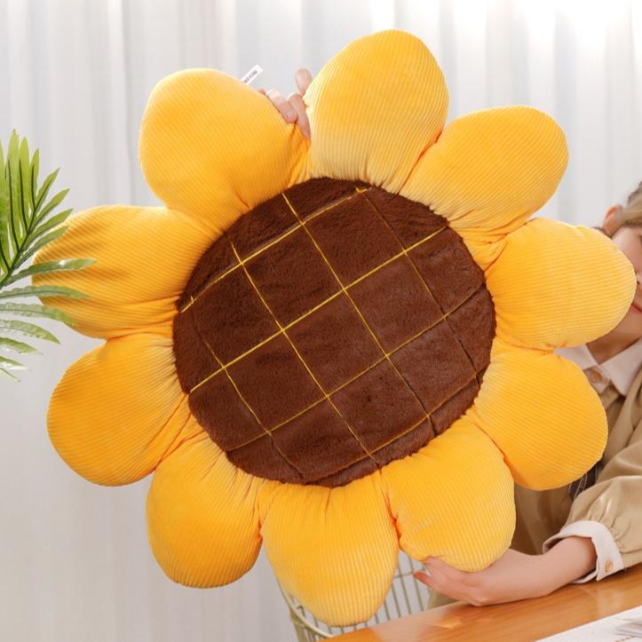 Sunflower Pillow Room Decor Sofa Decoration Cushion Bed Headrest Seat Cushion Plush Tatami Bay Window Pillow
