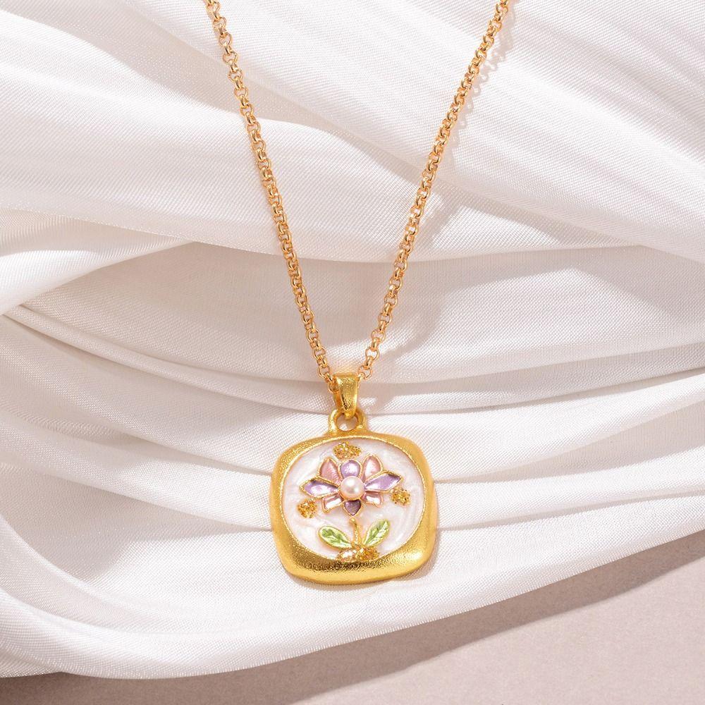 

Ожерелье-воротник в сказочном китайском стиле, благородная ключичная цепочка, жемчужное ожерелье с цветком, женское Style G