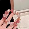 Round Crystal, Rhinestone, and Tiger Eye Beaded Bracelet for Women