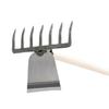 Yousheng 2-in-1 Weeding Rake Garden Hoe And Rake Heavy Duty Hand Weeder Gardening Hoe for Weeding Soil Loosening Landscaping