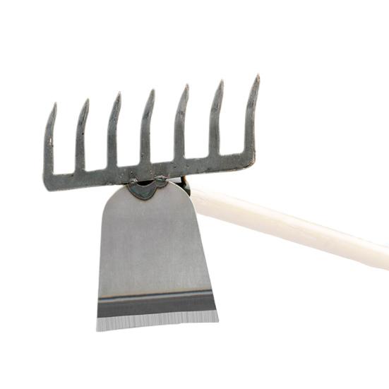 Yousheng 2-in-1 Weeding Rake Garden Hoe And Rake Heavy Duty Hand Weeder Gardening Hoe for Weeding Soil Loosening Landscaping
